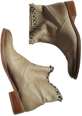 Zadig & Voltaire Beige Leather Boots