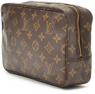 Louis Vuitton Pre-Owned: brown monogram canvas 'Trousse de Toilette 23' pouch