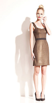 Betsey Johnson Structured Gold Dress