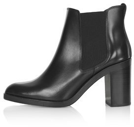 Topshop Womens MISSILE Box Chelsea Boots - Black