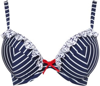 House of Fraser Dickins & Jones Frill underwire plunge bikini top