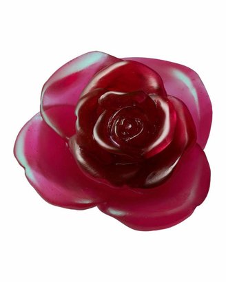 Daum Red "Rose" Flower Sculpture