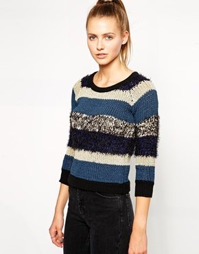 Dress Gallery Striped Sweater - Multi