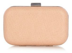 Debut Pale pink box clutch bag