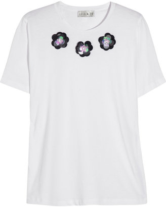 Lulu & Co Embellished cotton T-shirt