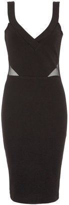 House of Fraser MAIOCCI Collection Black Deep Plunge Dress