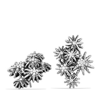 David Yurman Starburst Cluster Earrings with Diamonds