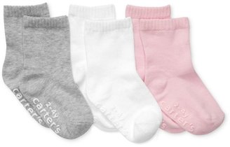 Carter's Kids Socks, Little Girls or Toddler Girls Solid Three-Pack