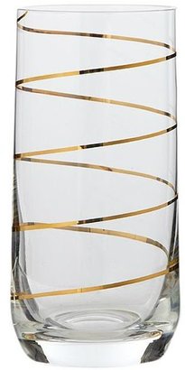 Pied A Terre Gold spiral hi ball glasses set of 4
