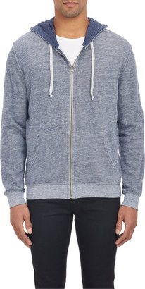 Save Khaki French Terry Zip-Front Hoodie