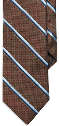 Black Brown 1826 Striped Tie