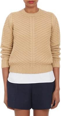 Carven Chunky Knit Cropped Sweater