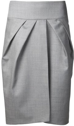 Giambattista Valli pleated slit skirt