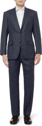 Richard James Navy Houndstooth Wool-Flannel Suit