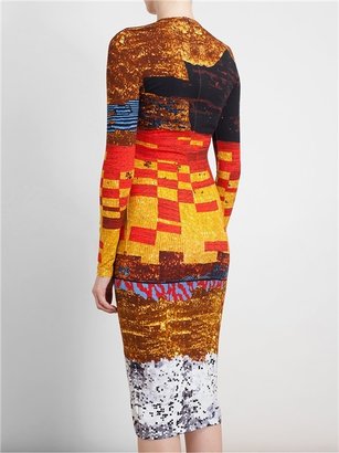 Givenchy Sequin Print Jersey Dress