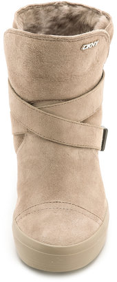 DKNY Catherine Shearling Wedge Booties