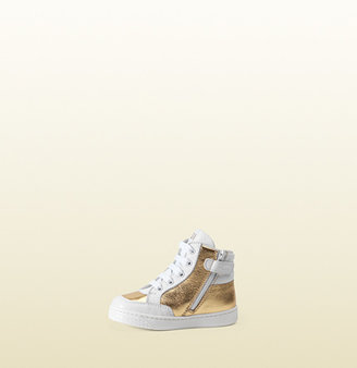 Gucci Toddler Leather High-Top Sneaker