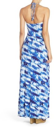 Felicity & Coco Tie Dye Jersey Halter Maxi Dress (Petite) (Nordstrom Exclusive)