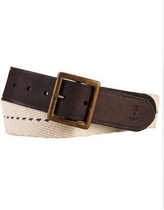 Polo Ralph Lauren Braided Cotton & Leather Belt