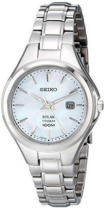 Seiko Women's SUT205 Analog Display Analog Quartz Silver Watch