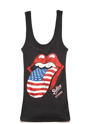 Forever 21 rolling stones tank top