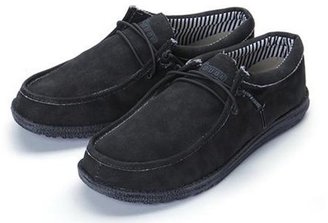 Hey Dude Shoes Wally Canvas Loafer- Black