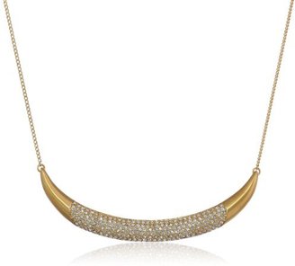 Vince Camuto Crescent Pave Gold Chain Necklace, 18"