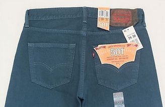 Levi's Levis Style# 501-1586 33 X 34 Blue Midnight Original Jeans Straight Pre Wash