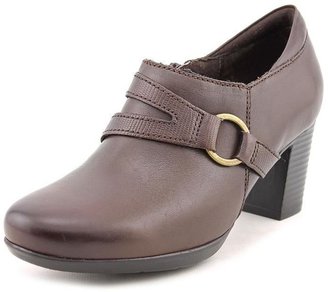 Clarks Promise Katy Womens Brown Leather Booties
