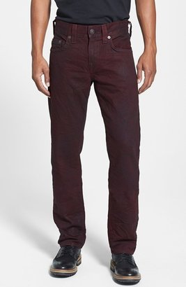 True Religion 'Geno' Relaxed Slim Fit Jeans (Aged Mahogany)