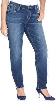 7 For All Mankind Seven7 Jeans Plus Size Skinny Jeans, Marze Blue Wash