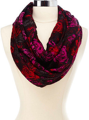 Charlotte Russe Floral Print Infinity Scarf