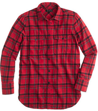 J.Crew Boyfriend flannel shirt in red plaid