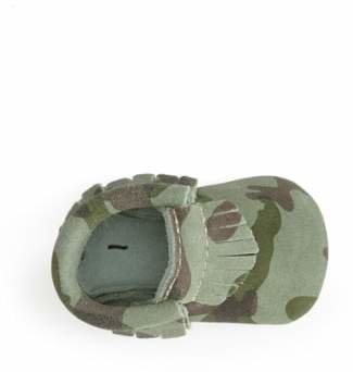 Freshly Picked Camo Print Suede Moccasin