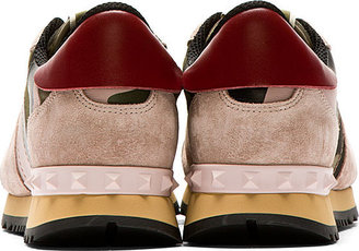 Valentino Powder Pink Camo Sneakers