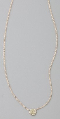 ginette_ny Mini Peridot Lotus Necklace