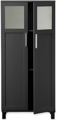 JCPenney Frosted Pane Tall Bathroom Cabinet