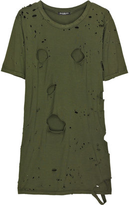 Balmain Slashed army t-shirt