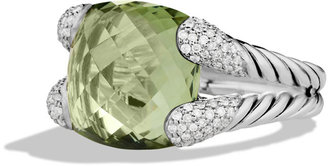 David Yurman Color Cocktail Ring with Prasiolite and Diamonds