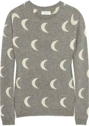 Chinti and Parker Moon-instarsia fine-knit cashmere sweater