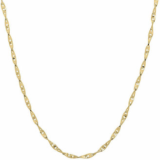 FINE JEWELRY Infinite Gold 14K Yellow Gold 20 Flat Twisted Link Chain Necklace