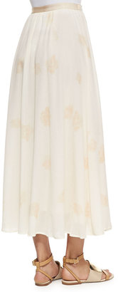 Band Of Outsiders Printed Maxi Wrap Skirt