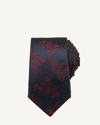 Le Château Silk Paisley Print Tie