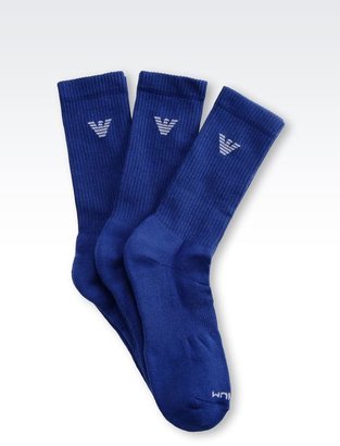 Emporio Armani Set Of Three Pairs Of Socks
