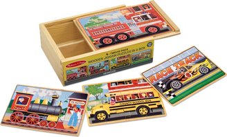 Melissa & Doug Kids Toy, Vehicle Puzzles in a Box