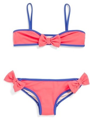 Milly Minis 'Mini Bow' Two-Piece Swimsuit (Toddler Girls, Little Girls & Big Girls)