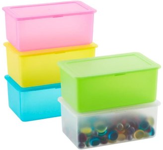 Container Store Stackable Storage Box Pink