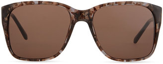 Givenchy Square Sunglasses with Embellished Sides, Honey