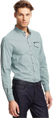 Kenneth Cole New York Long-Sleeve Linear Check Shirt