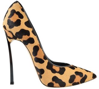 Casadei Leopard Blade Court Shoes
